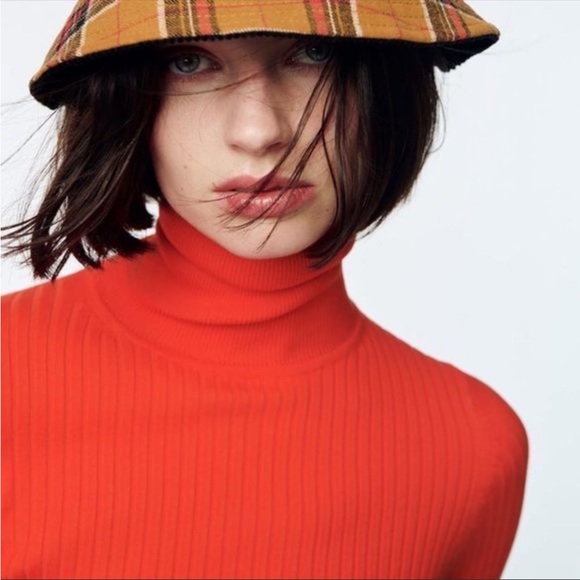 ZARA Ribbed knit turtleneck sweater. NWT - Picture 1 of 6
